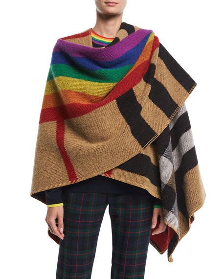 burberry mega rainbow cape|Women’s Ponchos & Capes .